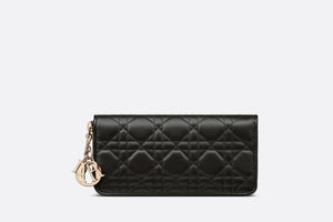 Lady Dior Voyageur Wallet • Black Cannage Lambskin