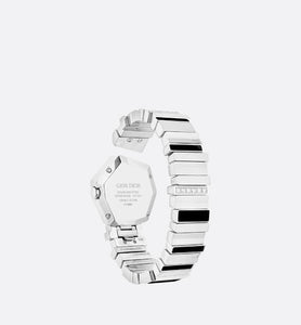 GEM DIOR 14.5 cm • Ø 27 mm, Steel, Diamonds and Black Mother-Of-Pearl