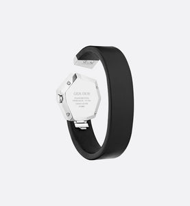 GEM DIOR 14.5 cm • Ø 27 mm, Steel, Diamonds and Black Mother-Of-Pearl