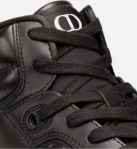 B27 High-Top Sneaker • Black Dior Oblique Galaxy Leather with Smooth Calfskin and Suede