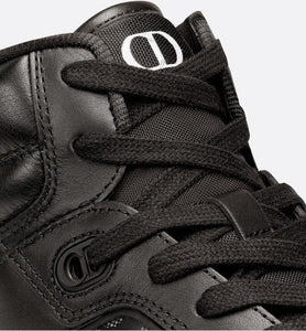 B27 High-Top Sneaker • Black Dior Oblique Galaxy Leather with Smooth Calfskin and Suede