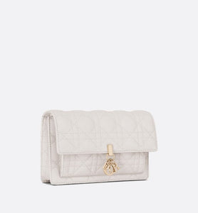 Lady Dior Chain Pouch • Latte Cannage Lambskin