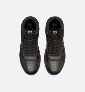 B27 High-Top Sneaker • Black Dior Oblique Galaxy Leather with Smooth Calfskin and Suede