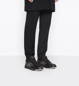 B27 Low-Top Sneaker • Black Dior Oblique Galaxy Leather with Smooth Calfskin and Suede