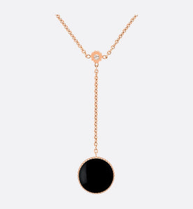 Rose Des Vents Necklace • Pink Gold, Diamonds and Onyx