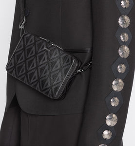 Messenger Pouch • Black CD Diamond Canvas