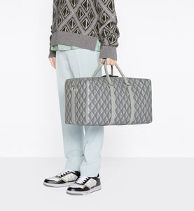 Dior Lingot 50 Duffle Bag • Black CD Diamond Canvas