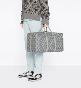 Dior Lingot 50 Duffle Bag • Black CD Diamond Canvas