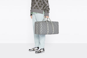 Dior Lingot 50 Duffle Bag • Black CD Diamond Canvas