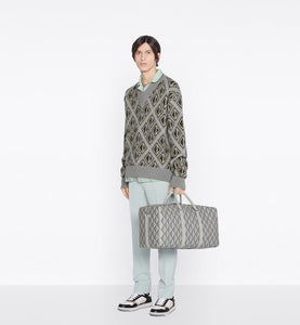 Dior Lingot 50 Duffle Bag • Black CD Diamond Canvas