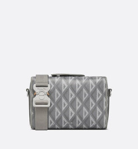 Dior Lingot Pouch • Dior Gray CD Diamond Canvas and Smooth Calfskin