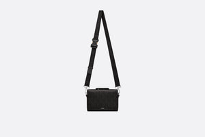 Dior Lingot Messenger Bag • Black CD Diamond Canvas and Black Smooth Calfskin