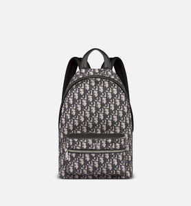 Rider Backpack • Beige and Black Dior Oblique Jacquard
