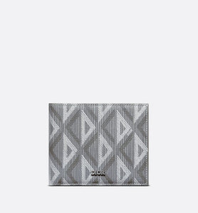 Wallet • Dior Gray CD Diamond Canvas