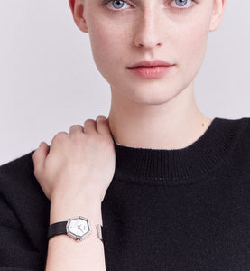 GEM DIOR 15.5 cm • Ø 27 mm (1”), Steel, Mother-of-Pearl and Diamonds