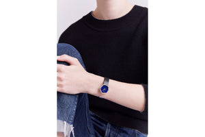 GEM DIOR 16.5 cm • Ø 27 mm (1”), Steel, Yellow Gold, Lapis Lazuli and Diamonds