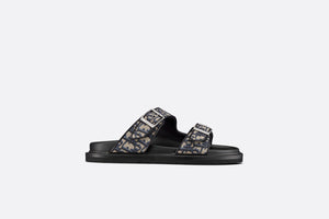 Dior Aqua Sandal • Beige and Black Dior Oblique Jacquard