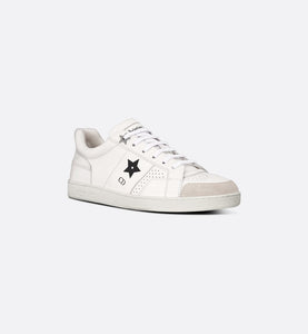 Dior Star Sneaker • White Calfskin and Suede