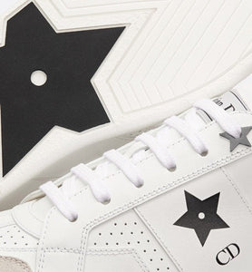 Dior Star Sneaker • White Calfskin and Suede