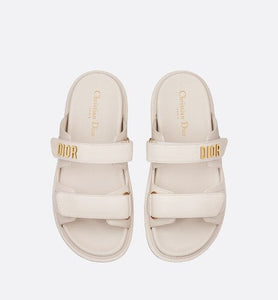Dioract Slide • White Lambskin