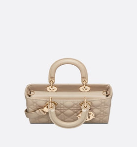 Medium Lady D-Joy Bag • Sand-Colored Cannage Lambskin