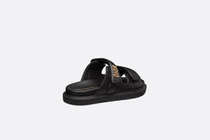 Dioract Slide • Black Lambskin