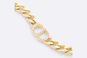 30 Montaigne Necklace • Gold-Finish Metal and Silver-Tone Crystals