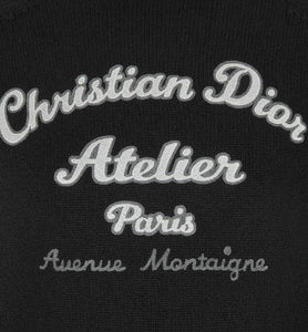 'Christian Dior Atelier' Sweater • Black Wool Jersey