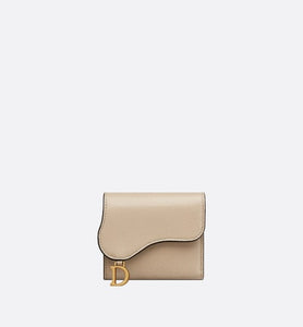 Saddle Lotus Wallet • Sand-Colored Goatskin