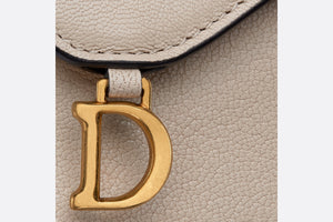 Saddle Flap Card Holder • Sand-Colored Goatskin