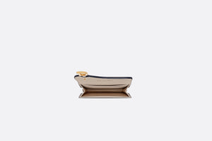 Saddle Flap Card Holder • Sand-Colored Goatskin