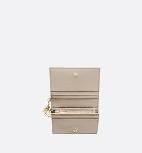 Mini Lady Dior Wallet • Sand-Colored Cannage Lambskin