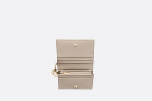 Mini Lady Dior Wallet • Sand-Colored Cannage Lambskin
