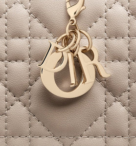 Mini Lady Dior Wallet • Sand-Colored Cannage Lambskin
