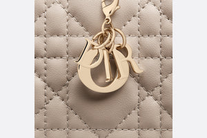 Mini Lady Dior Wallet • Sand-Colored Cannage Lambskin