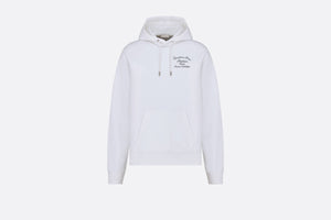 'Christian Dior Atelier' Hooded Sweatshirt • White Organic Cotton Fleece