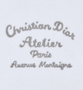 'Christian Dior Atelier' Hooded Sweatshirt • White Organic Cotton Fleece