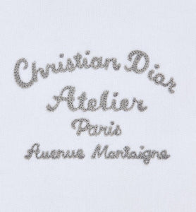 'Christian Dior Atelier' Hooded Sweatshirt • White Organic Cotton Fleece