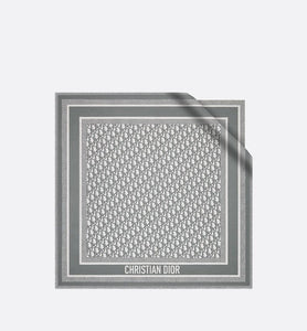 Dior Oblique Diortwin 70 Square Scarf • Gray Silk Twill