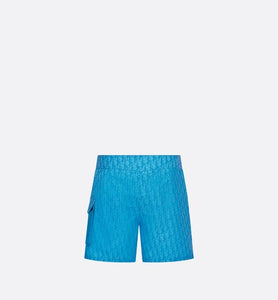 Dior Oblique Swim Shorts • Blue Technical Fabric