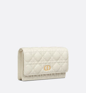 Dior Caro Pouch • Latte Supple Cannage Calfskin