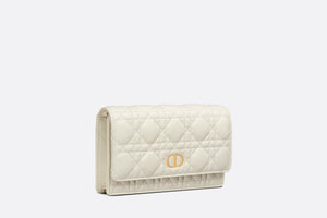 Dior Caro Pouch • Latte Supple Cannage Calfskin