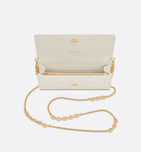 Dior Caro Pouch • Latte Supple Cannage Calfskin
