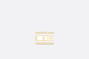 Dior Code Ring Set • Gold-Finish Metal and Silver-Tone Crystals with White Lacquer