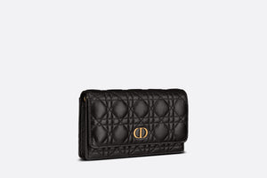 Dior Caro Pouch • Black Supple Cannage Calfskin