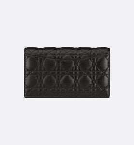 Dior Caro Pouch • Black Supple Cannage Calfskin