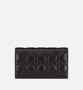 Dior Caro Pouch • Black Supple Cannage Calfskin