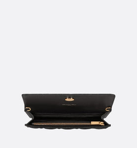 Dior Caro Pouch • Black Supple Cannage Calfskin