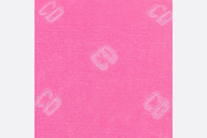 Kid's A-Line Dress • Fuchsia Pink Velvet Jersey Jacquard with 'CD' Motif