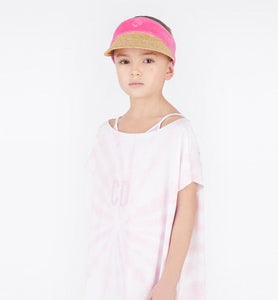 Kid's Dress • Fuchsia Pink Tie-Dye Cotton Jersey